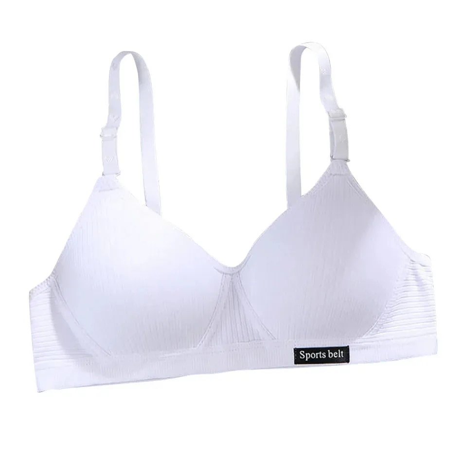 Baumwolle Damen AB Cup BH Unterwäsche Wireless Gathering Bequemer V-BH Damen Upward Push Unterwäsche – Detail 17