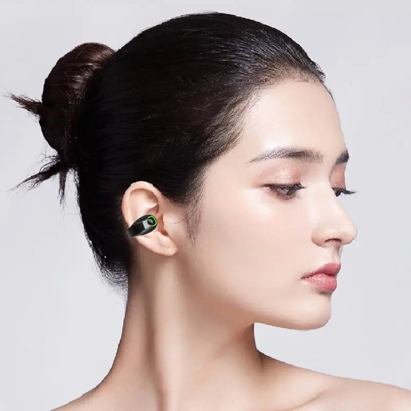 Фото Наушники с костной проводимостью GD28, Bluetooth-совместимые наушники 5.3, беспроводная деловая Спортивная гарнитура с микрофоном, легкие наушники №5
