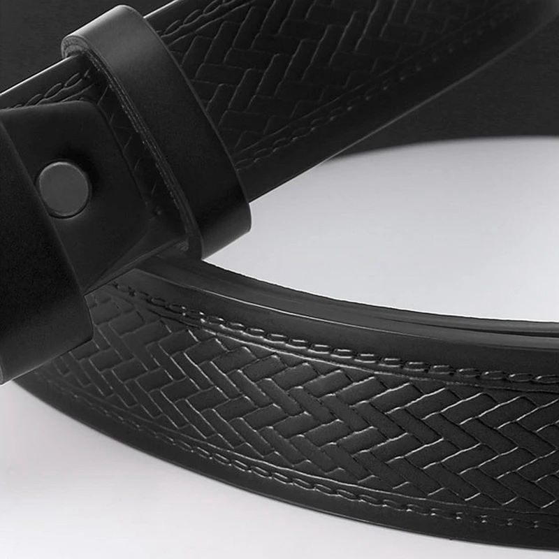 VOOTHOST Men Alloy Buckle Fashion Versatile Jeans Belt Casual Business Simple Style Black Brown Coffee Leather Waist Belt VA068_viptrois.com