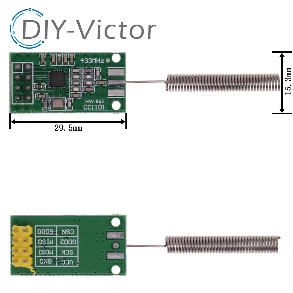 CC1101 10mW Wireless Module 433MHZ 868MHZ 300-1000M Long Distance Transmission With SMA Antenna Wireless Transceiver Module
