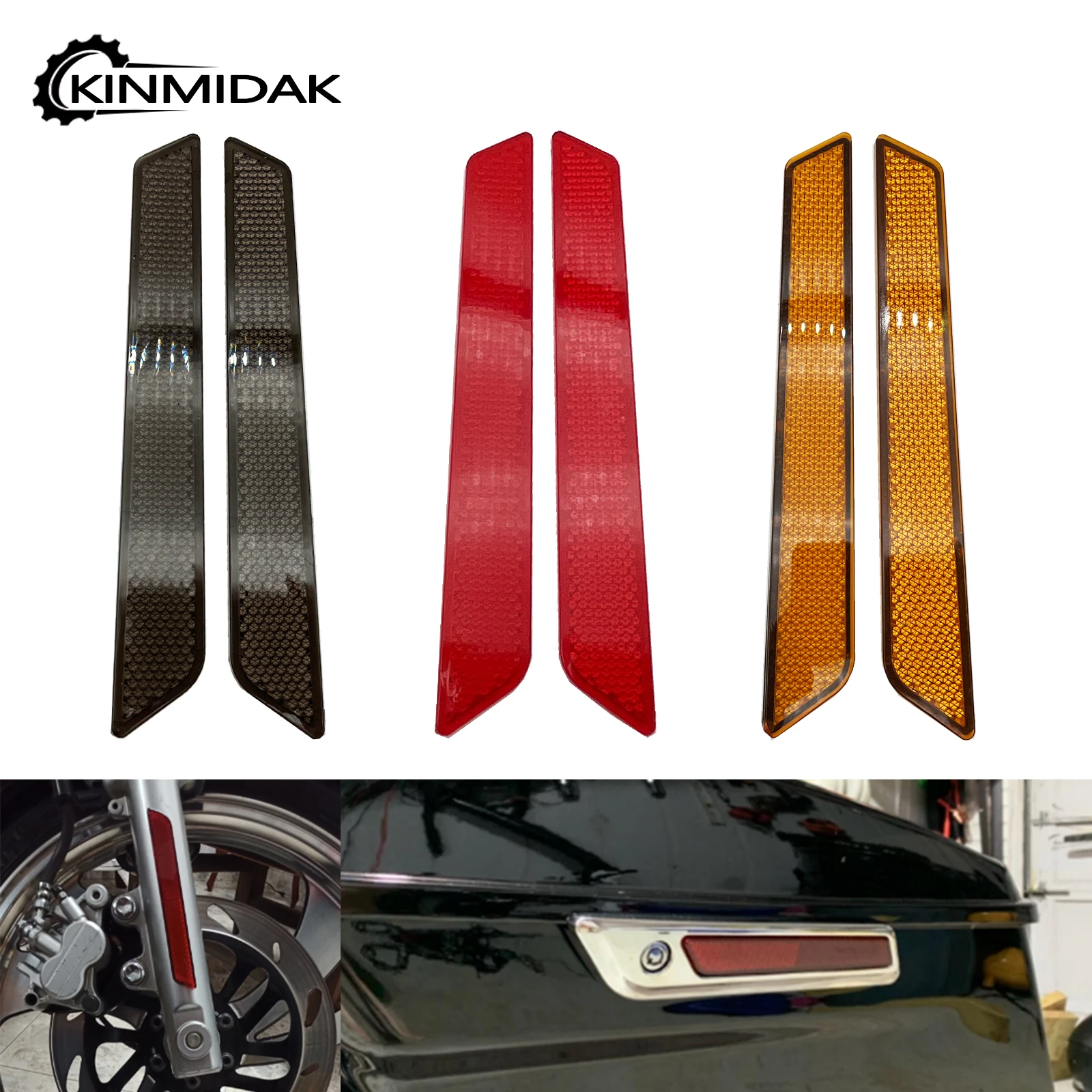 

Motorcycle Saddlebag Guard Reflector Cover Sticker For Harley Touring Street Glide Road King CVO FLT/FLHT 2014-2023 2PCS