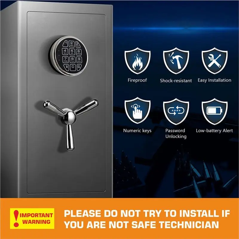 -[A51I 디지털]2X 잠금장치 교체용 크롬 디지털 키패드 전자 잠금장치