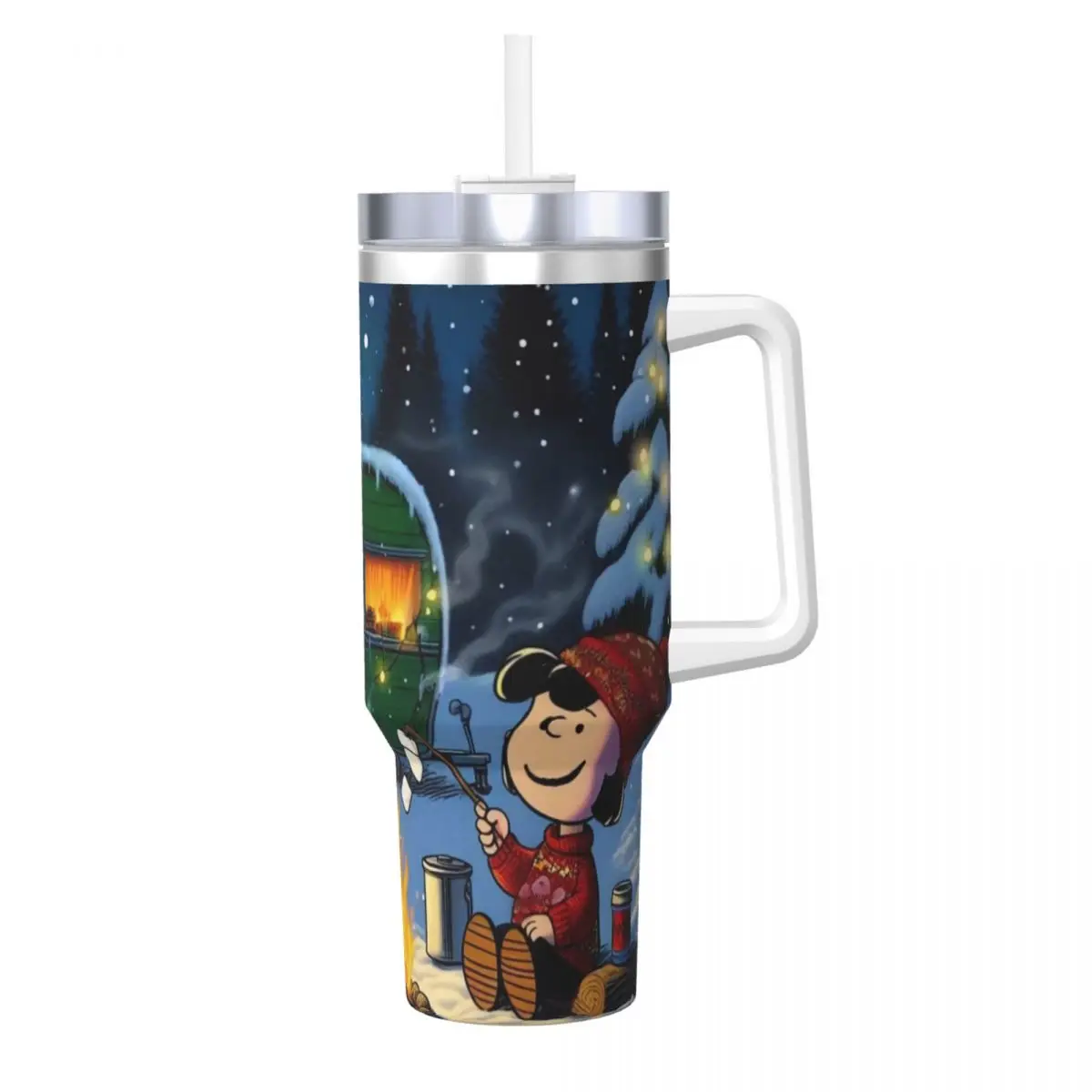 thumbnail image 1 of Vaso de acero inoxidable Charlie Brown Taza térmica La amabilidad es como la nieve Taza a prueba de fugas, 1 of 4