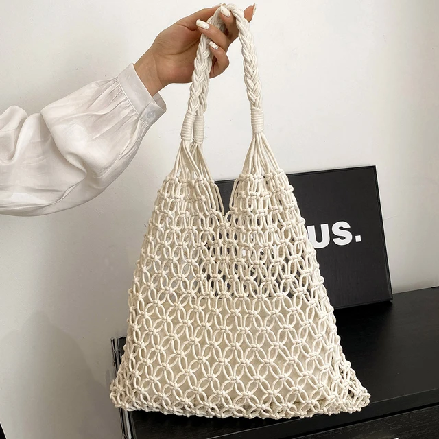 Sac à main tricoté pour fille sac à bandoulière