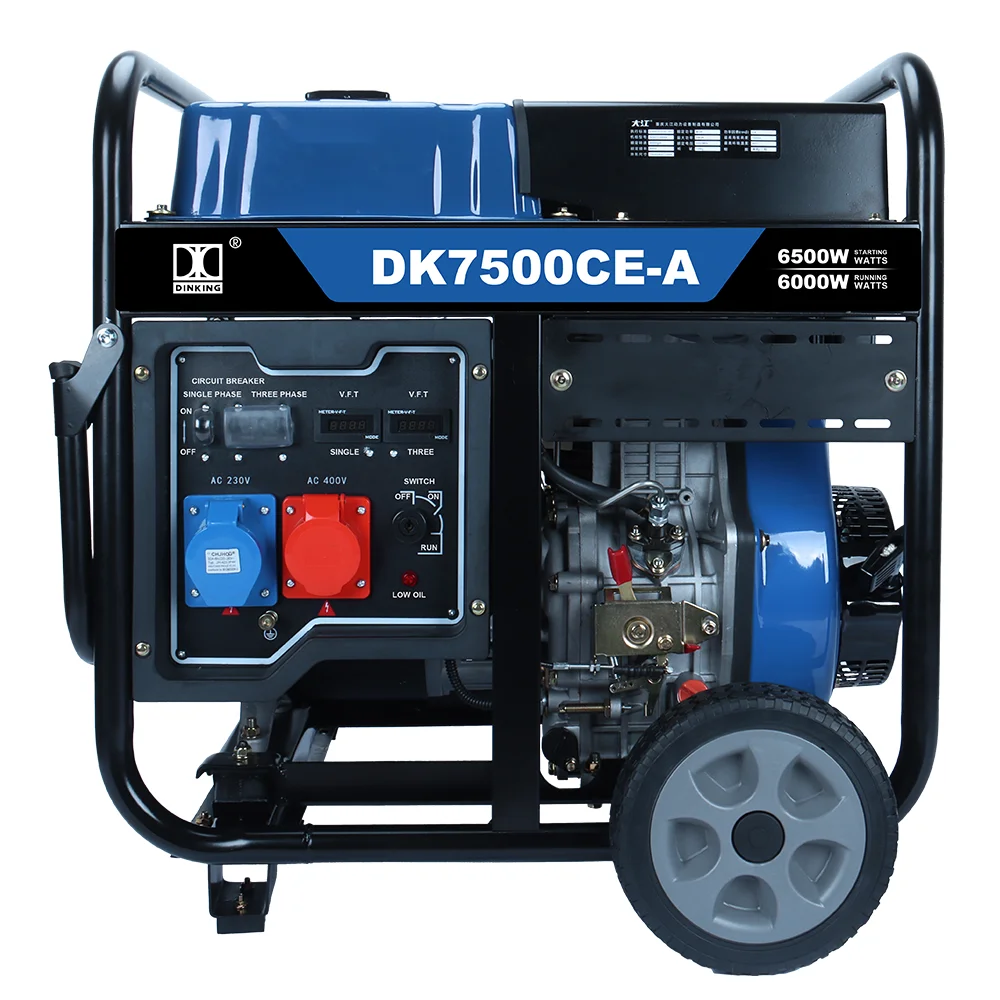 Dinking 6KW Dies el Generator Air-cooled Open Frame Type Set Factory Sale Power s for Work