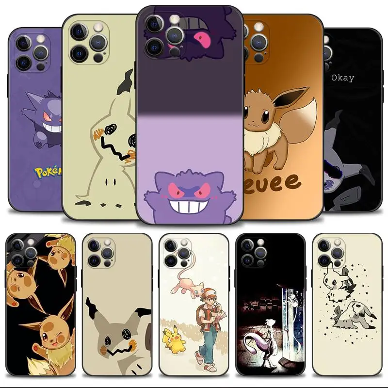 Custodia Per Telefono Per Iphone 15 11 Custodia Per Apple Iphone 15 14 13 12 11 Pro Max 13 12 Mini Xs Max Xr X 7 8 Plus Pokemon Gengar Mimikyu