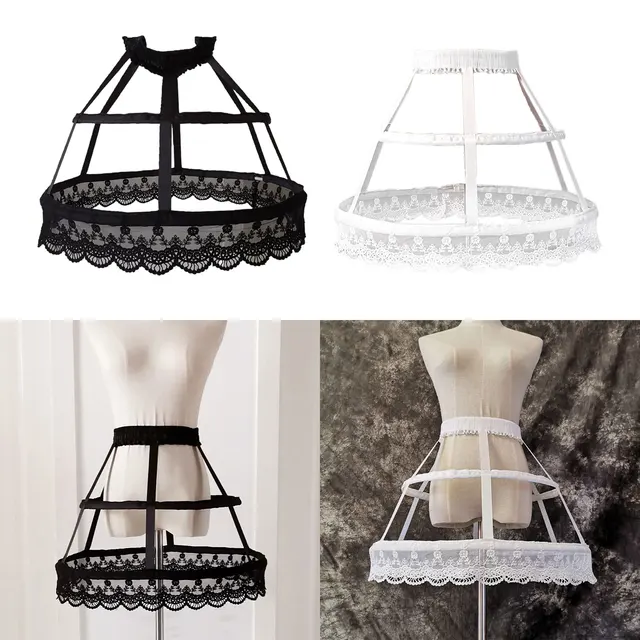 Sottogonna A Cerchio Con Gabbia - Sottoveste Gonfiabile Per Abiti Da Sposa E Cerimonia - Foto 11