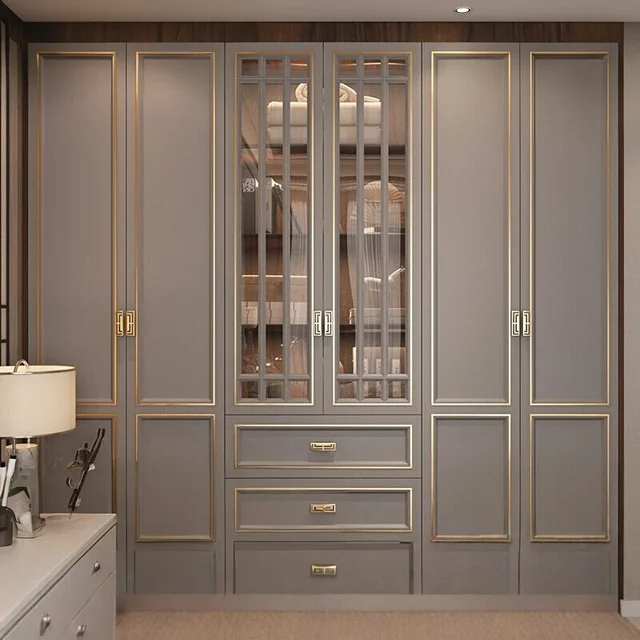 Armoire Moderne Minimaliste pour Chambre à Coucher, Commode à Tiroirs, Penderie Nordique, Meuble de Rangement Cubique Économique, Meubles de Salon 1