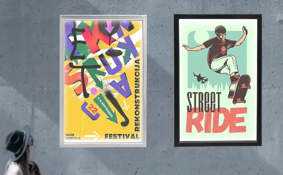 led movie poster frame