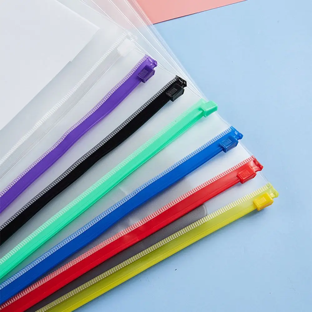 Loose Leaf Bags Waterproof Document Filing Bags 6 Ring Binder Zipper Folders Binder Pockets A5 A6 Size Notebook file folder file holder