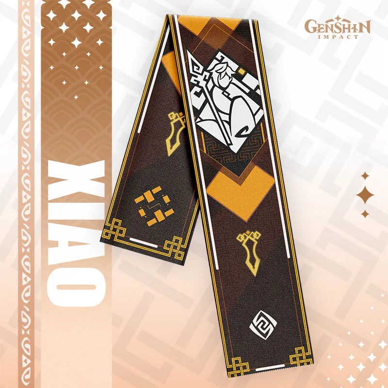 Genshin Impact Scarf Plush Eye of God Barbatos Keqing Xiao Klee Hutao Men and Women Warm In Winter Animation Accessories