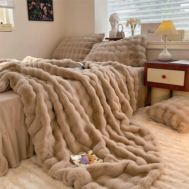 Amazon Double Bed Fluffy Blanket Fleece Blankets Dior Blanket