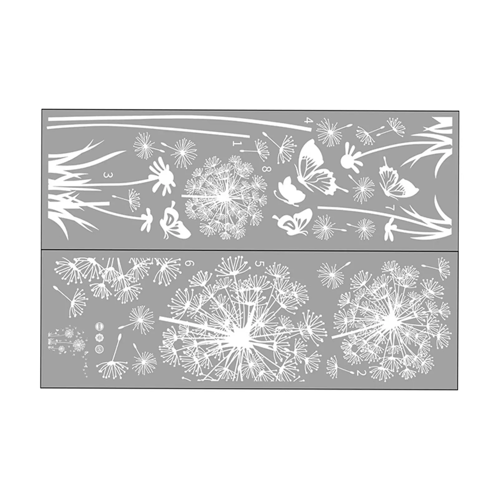 DIY White Dandelion Wall Sticker Decals Waterproof Decorative Peel and Paste Butterflies Flying for Sofa Backdrop Accessory DIY White Dandelion Wall Sticker Decals Waterproof Decorative Peel and Paste Butterflies Flying for Sofa Backdrop Accessory