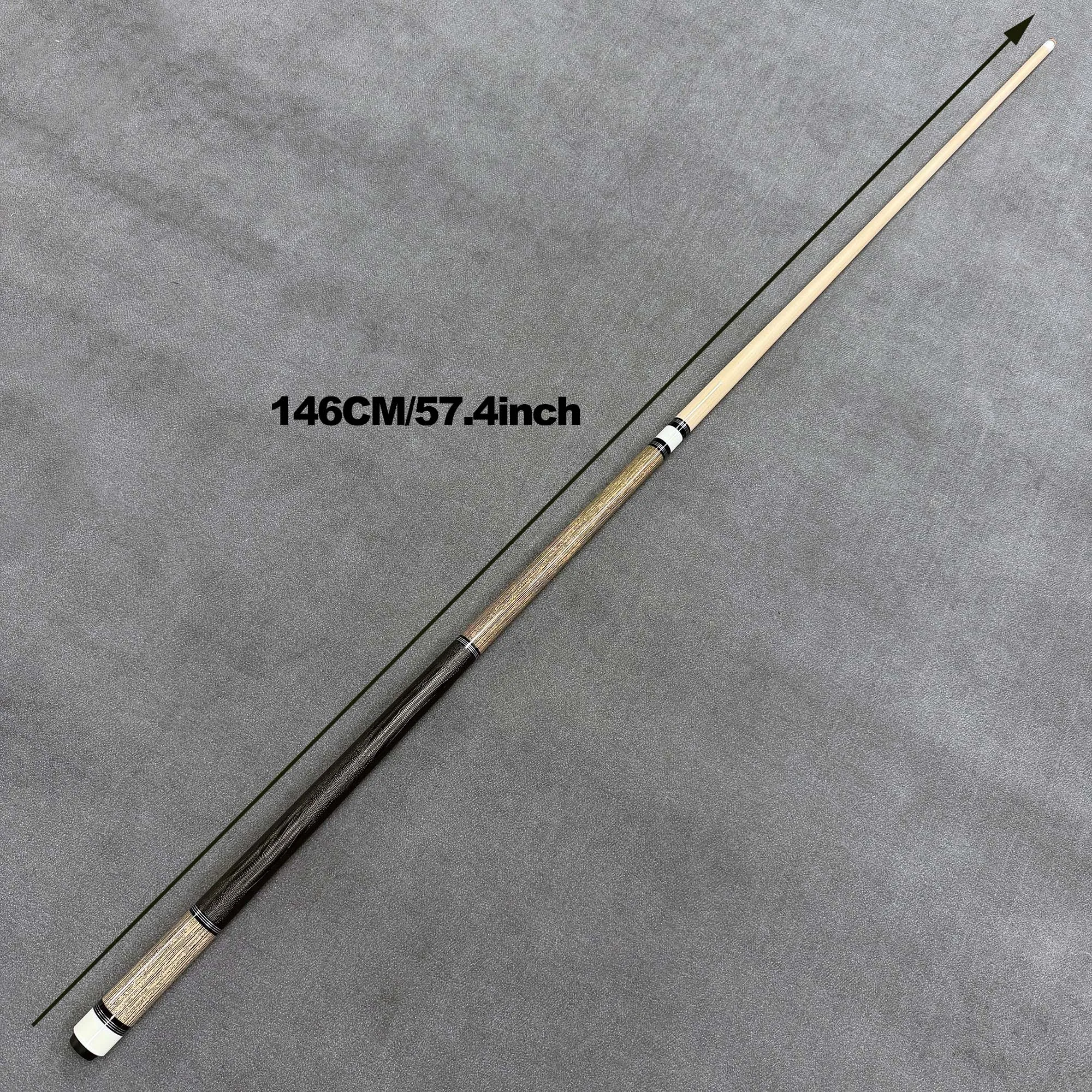 프로페셔널 1/2 메이플 당구 스틱, 헤드 직경 12.5mm, 미끄럼 방지 손잡이, 휴대 용이, 당구 애호가에게 적합