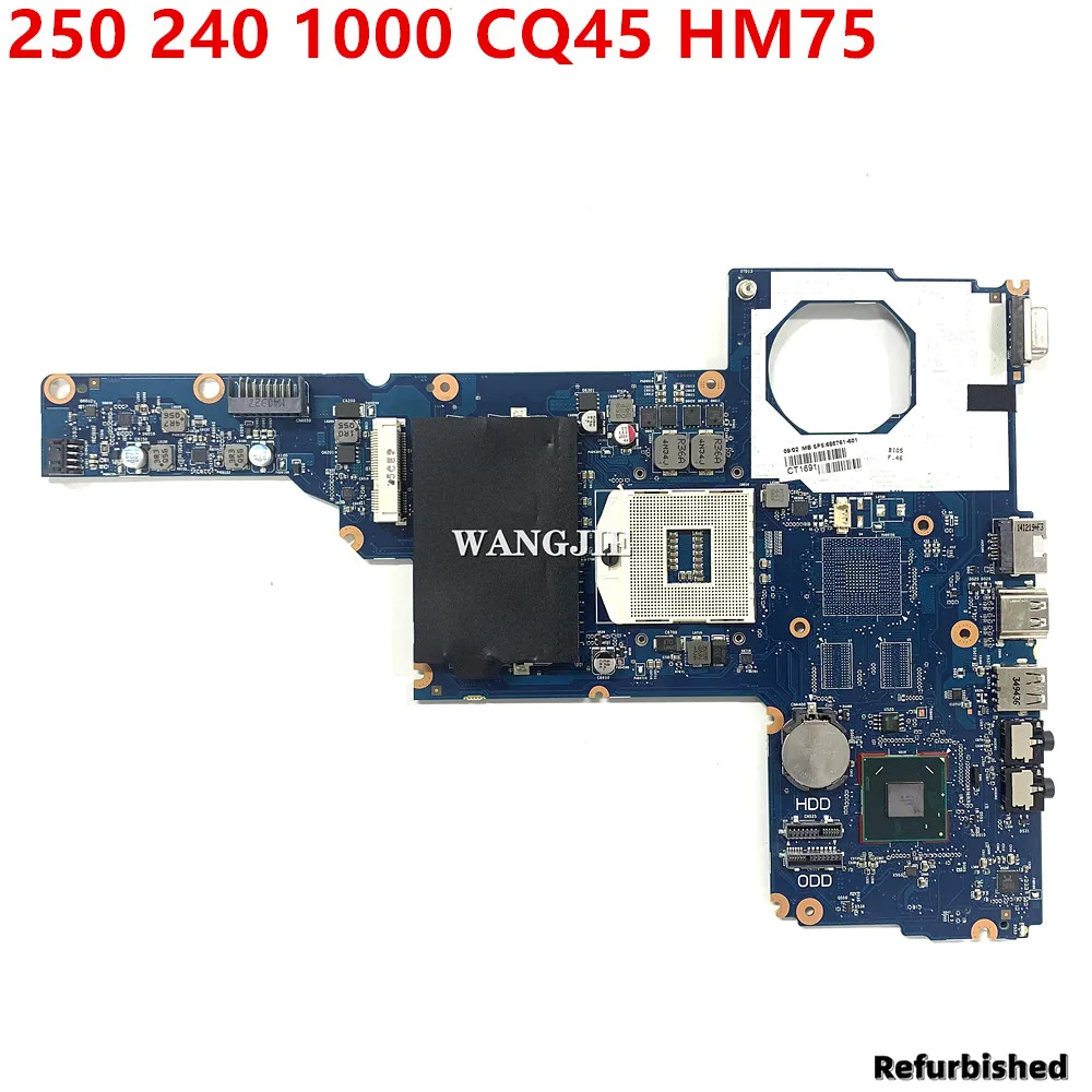 

Refurbished 685761-501 For HP 250 240 1000 CQ45 Laptop Motherboard 685761-001 685761-601 HM75 Core i5 OR i3 processor Tested