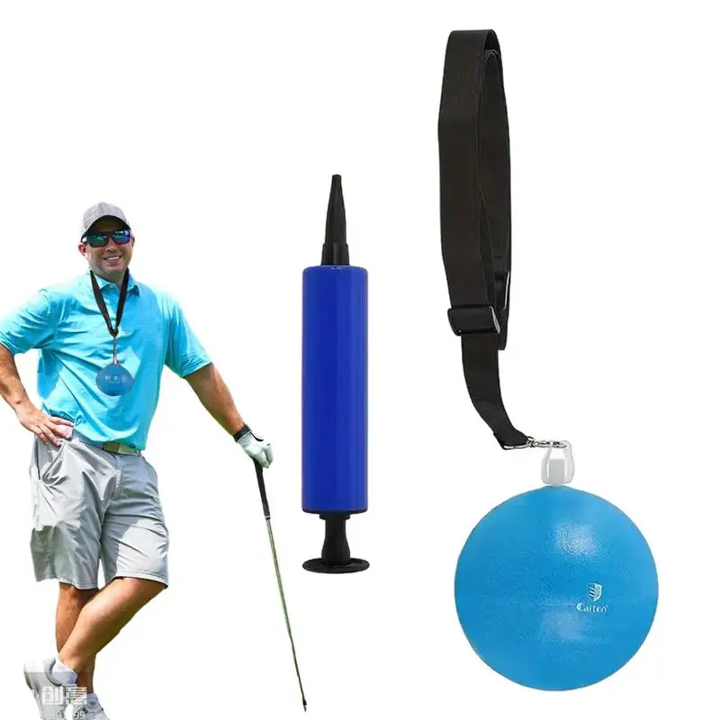 

Golf Swing Training Aid Smart Ball Golf Trainer With Ball Pump Portable Golf Training Equipment And Swing Aid To Improve Skills