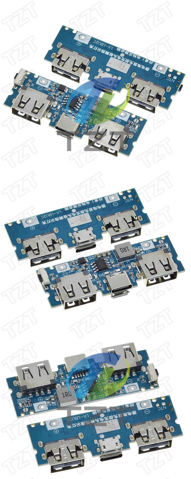1/3PCS Micro/Typ-C USB 5V 2,4 A Dual USB 18650 Boost Batterie Ladegerät Bord mobile Power Bank Zubehör Für Telefon DIY – Detail 3