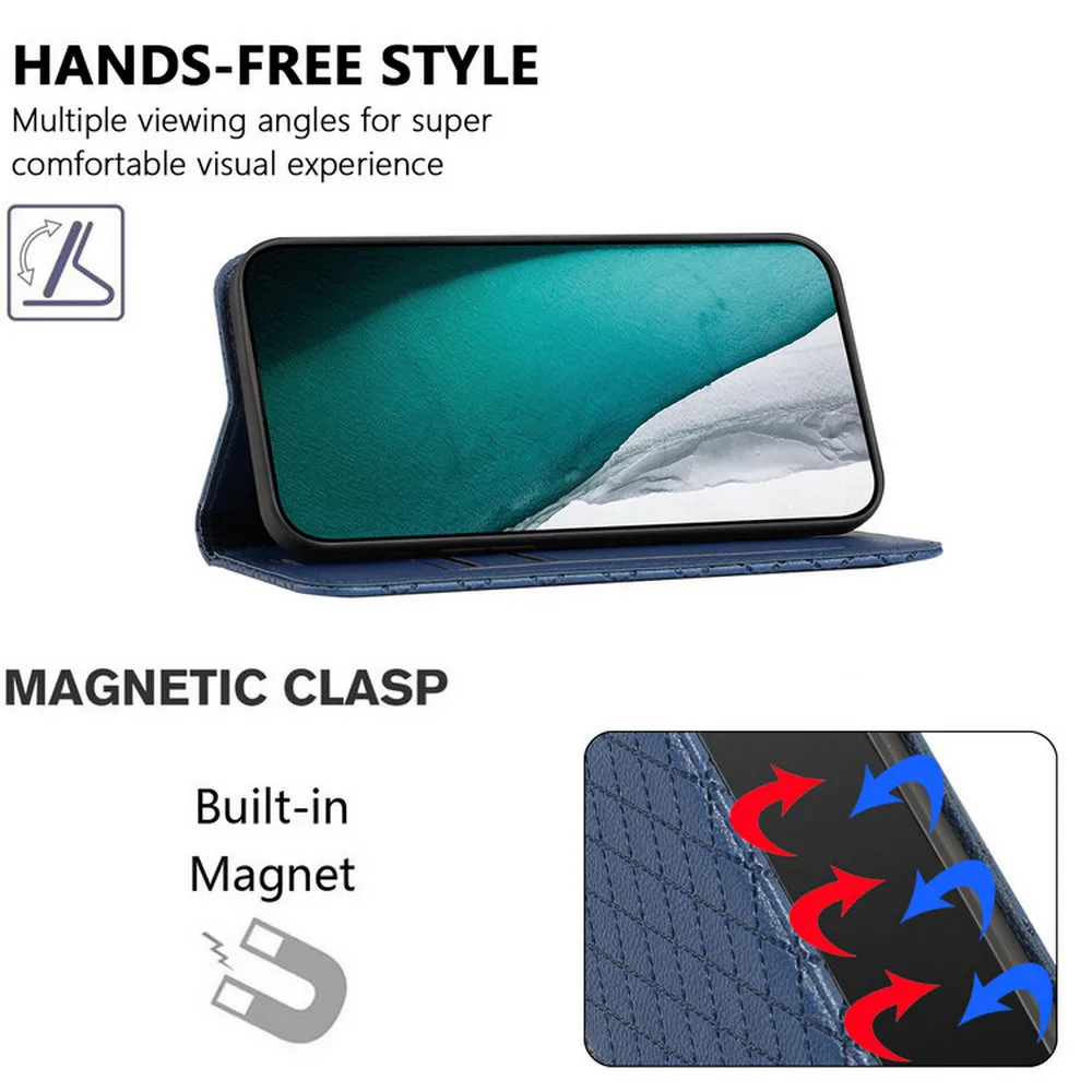 Luxury Leather Wallet Case - Premium Book Cover