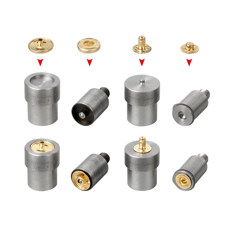 Brass Fastener Snap Kit Heavy Duty Snap Button Dies For Handmade Manual Press Machine
