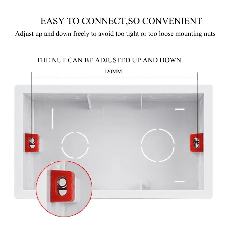 Switch Box Wall Socket Box Electric Distribution Box 146 Type Mounting Back Secret Stash Conduit Wall Box