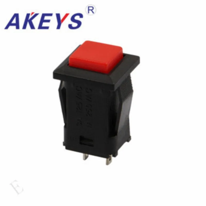 Commutatore Di Plastica Elettrico Del Commutatore Autobloccante Della Testa Quadrata Rossa Di 10Pcs Ps-429 Ps-03 Il Commutatore Corrente Di Cc 12V 0.5