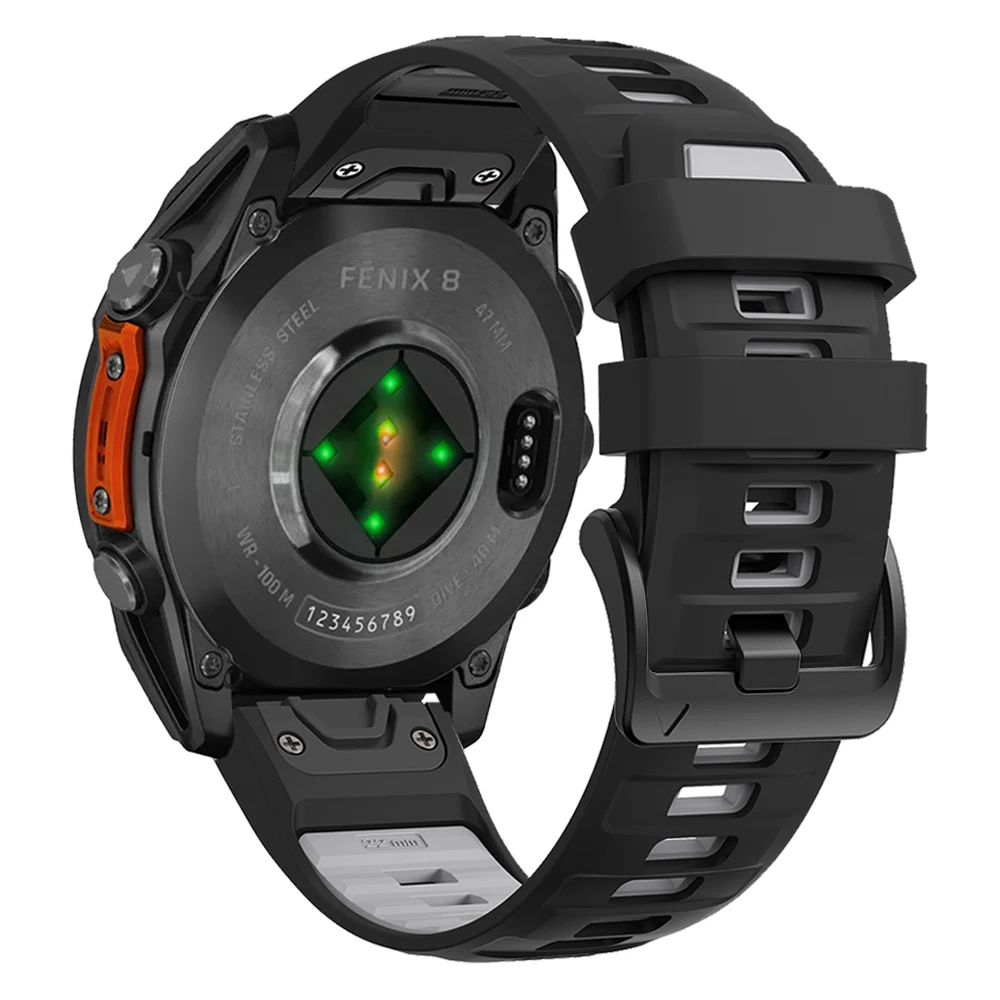 ツートンカラーのスポーツシリコンストラップガーミンフェニックス 8 E