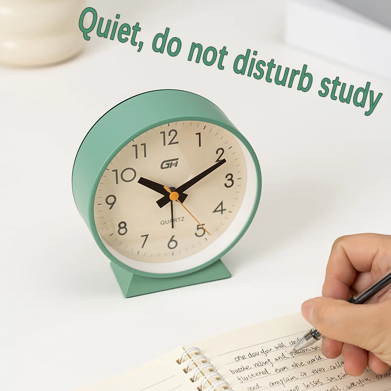 Sleek Silent Alarm Clock for Home and Office Decor