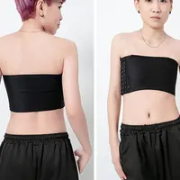 Nouvelles femmes poitrine liant lesbienne Trans haut court plat poitrine liant soutien-gorge Les Corset boucle extensible Tomboy soutien-gorge réservoirs poitrine enveloppement 3