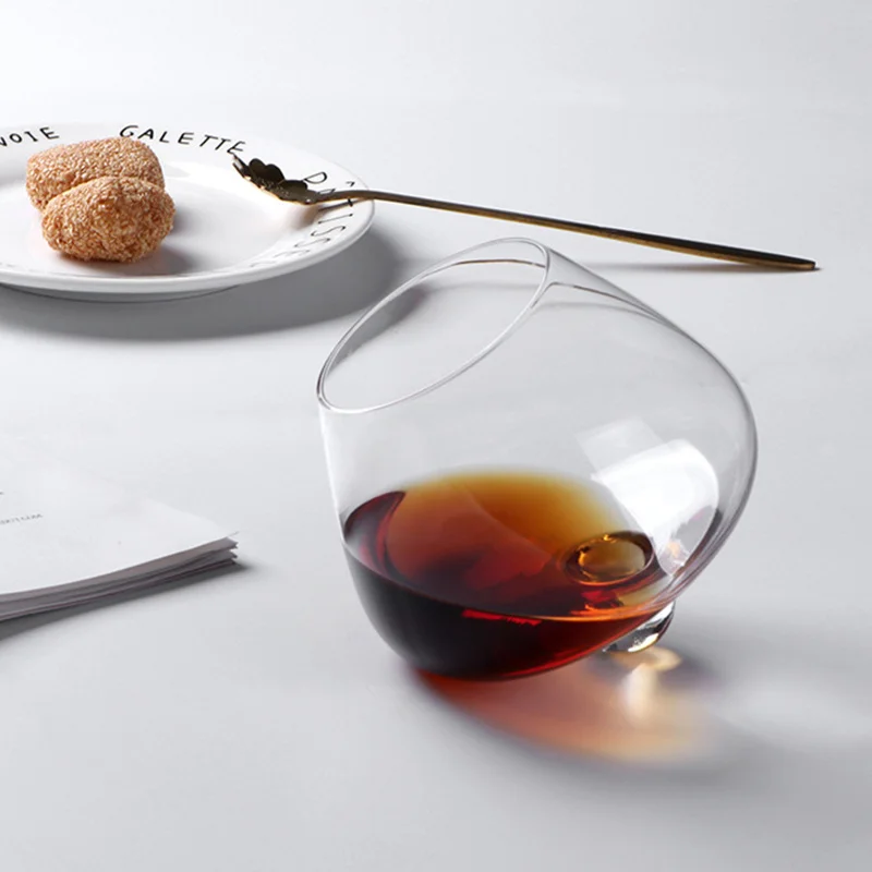 Whiskey Glass Whisky Beer Glass Cup Belly Whiskey Verres Drinking Tumbler Cocktail Wine Vaso Spin Whiskey Tazas Brandy Cups Rotate Drinkware