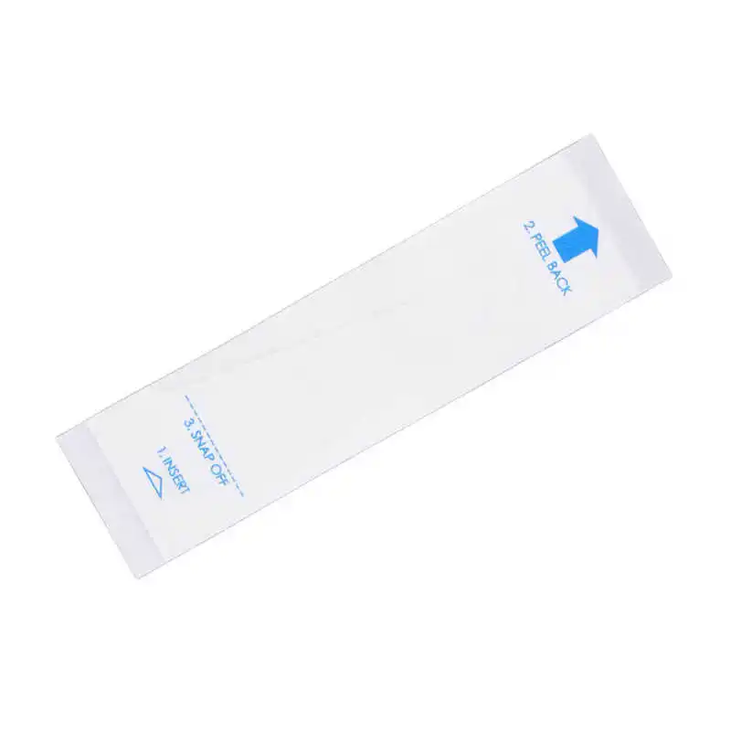 50PCS Thermometer Probe Cover PE Film Paper 9.5x2.5cm Disposable Accurate Reliable Thermometer Probe Cover Set 5