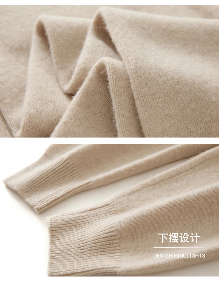 بنطلون نسائي كاجوال من صوف الميرينو 100٪ بساق ضيقة وتصميم فضفاض أنيق، بنطلون طويل محبوك للخريف والشتاء بطول 9 بوصات