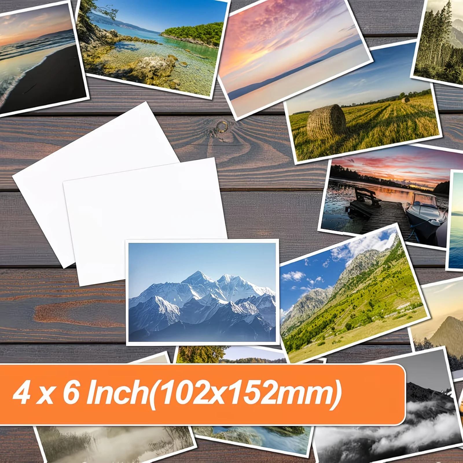 100매 단면 광택 인쇄 용지 A4(21.08×29.72cm), 잉크젯 사진 인쇄 용지, 115GSM 광택 얇은 사진 용지