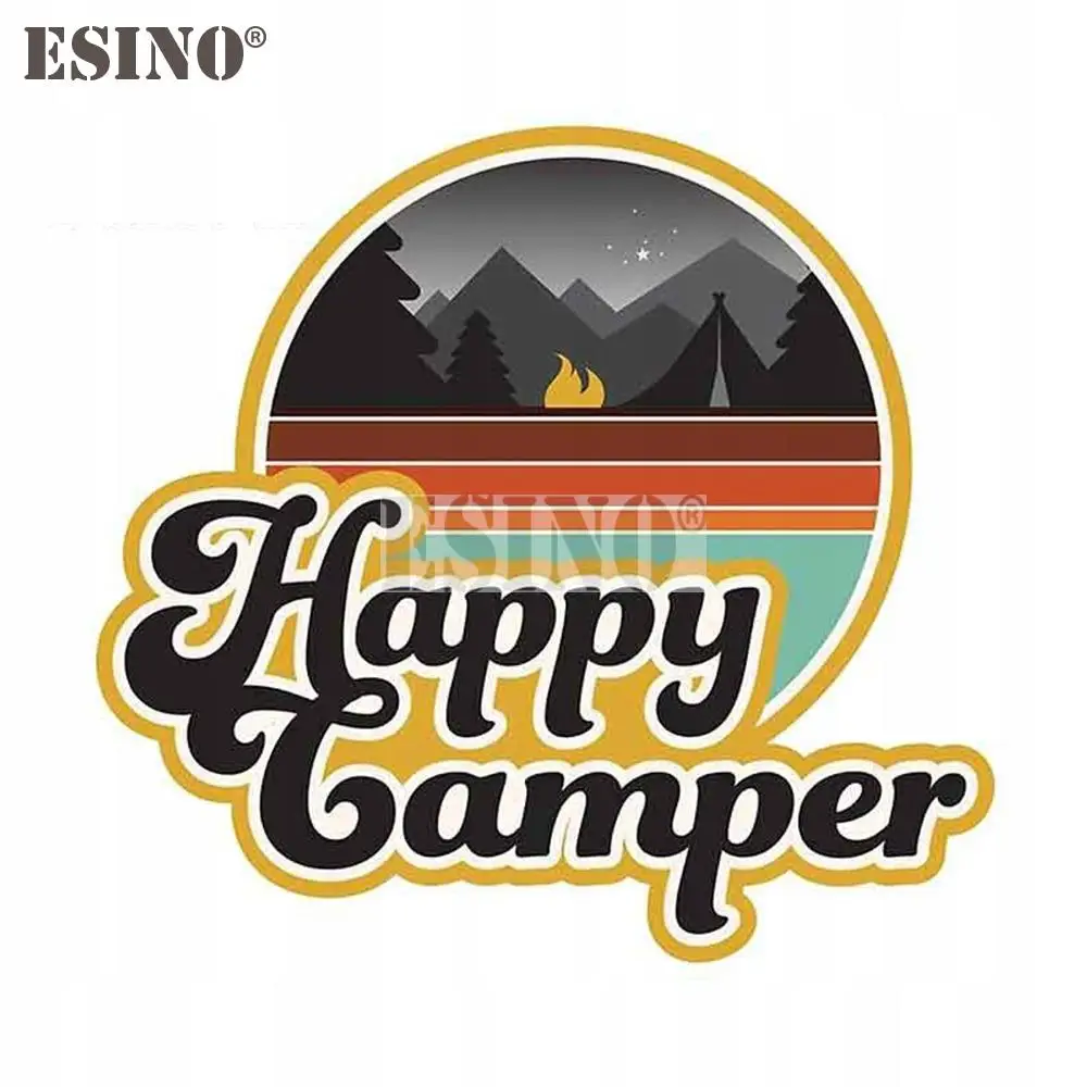 

Car Styling Creative Funny Happy Camper Cartoon Adhesive PVC Decal Waterproof Car Body Glass Sticker Pattern Vinyl