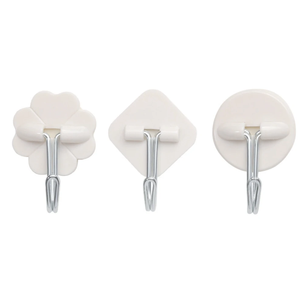 

6PCS Strong Sticky Plastic Wall Mount Suction Cup Kitchen Organizer Wall Hook Bathroom Accessories Storage Hook