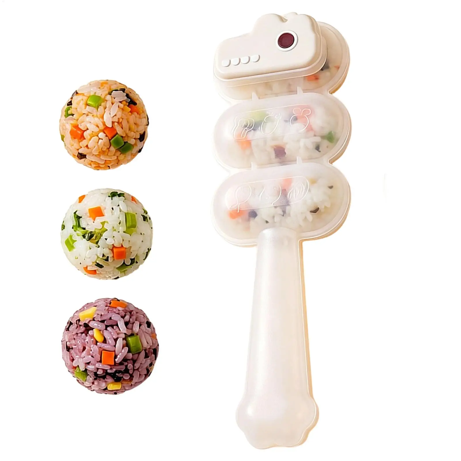 초밥 밥볼 몰드 쉐이커 몰드 DIY 초밥 메이커 투명 커버 구형 초밥 오니기리 몰드 도시락 만들기 몰드 주방 도구
