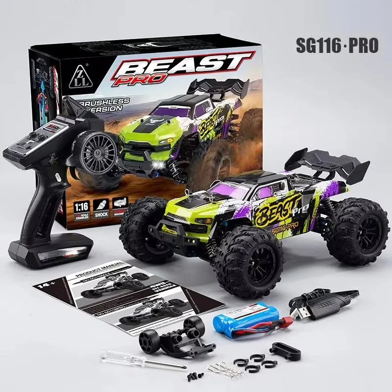 Rc Car Parts JHD SG116 MAX 1:16 High Speed Drift Racing 80KM/H Brushless Motor 4WD SG116 Pro 40KM/H RC Car Off Road Toys Car Gifts