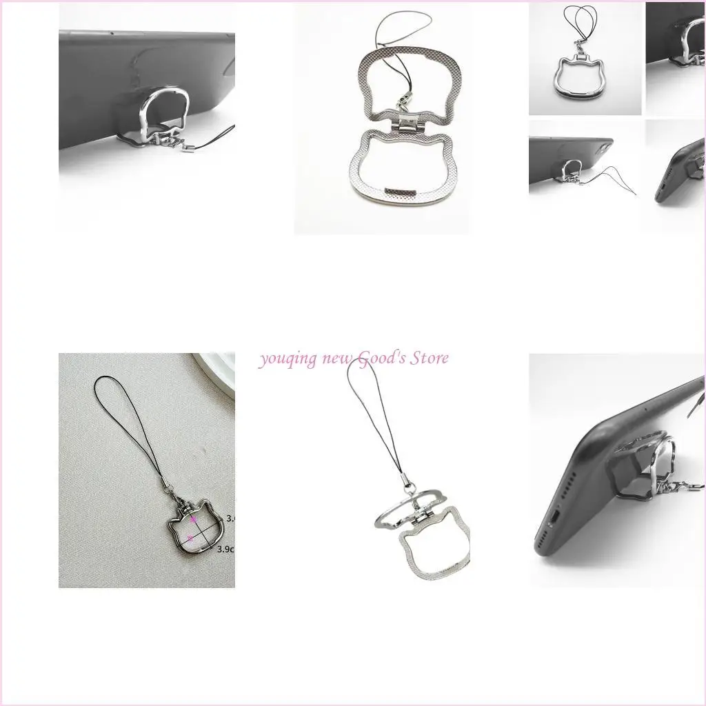 57QA Unisex-Handy-Anhänger, modischer Katzen-Schlüsselanhänger, Katzen-Handyschnur, Katzen-Handykette, einzigartiger geeignet