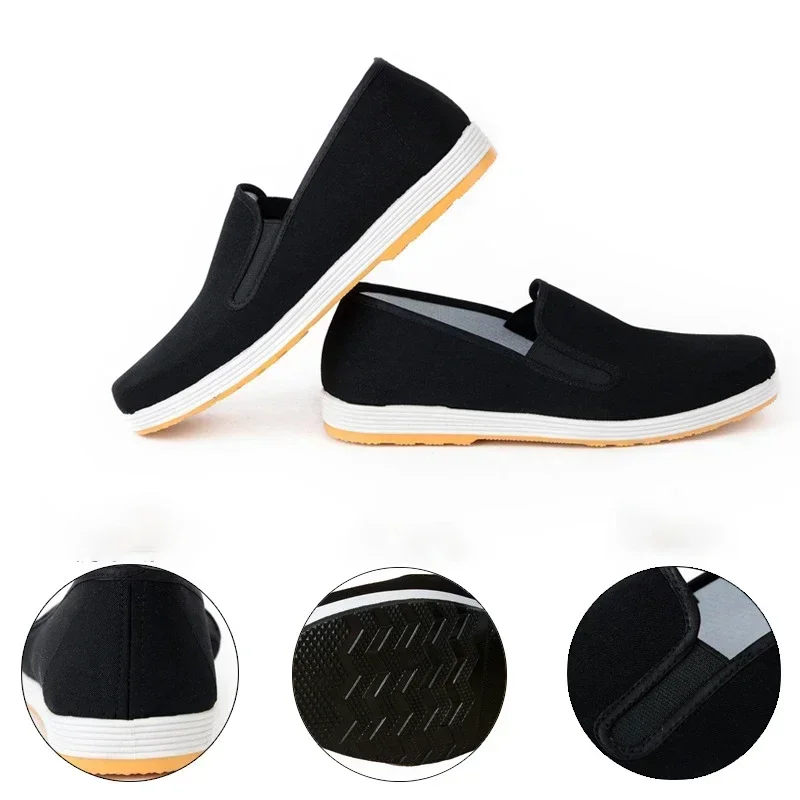Chinese Traditional Kung Fu Shoes Wing Chun Tai-Chi Wushu Martial Arts Casual Shoes Old Beijing Cloth Taekwondo for Men