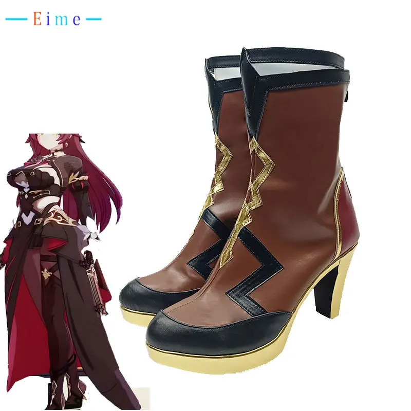 

Honkai Impact 3 Eden Cosplay Shoes Game Cosplay Prop PU Leather Shoes Halloween Carnival Boots Custom Made