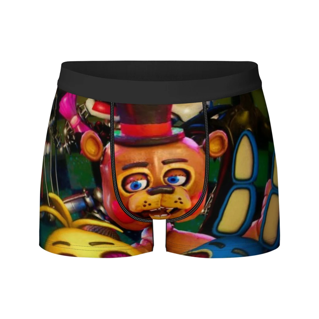 thumbnail image 1 of Calzoncillos tipo bóxer con estampado de dibujos animados de Five Nights at Freddy para hombre, calzoncillos tipo bóxer transpirables para hombre, 1 of 4