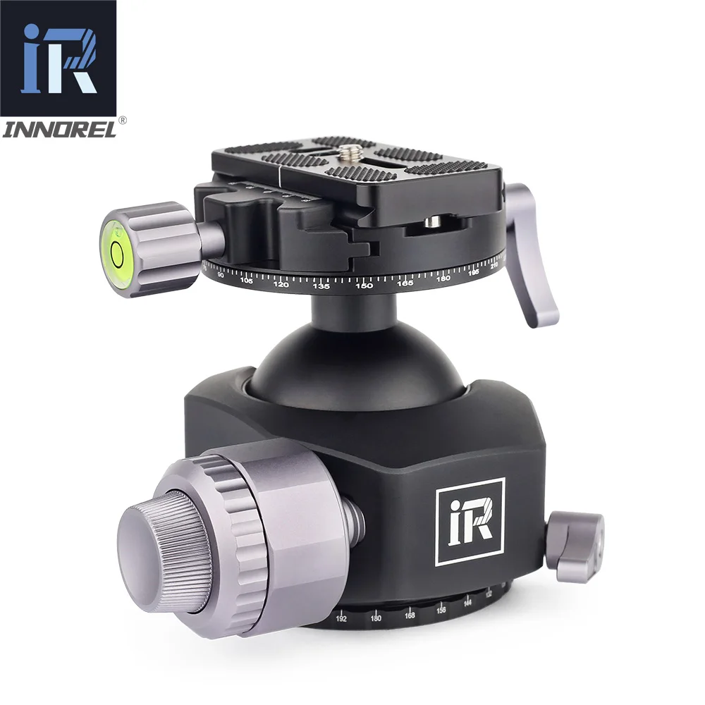 INNOREL L54/L44 tripod head for heavy duty digital SLR cameras with aluminum alloy panorama Low gravity center tripod ball head