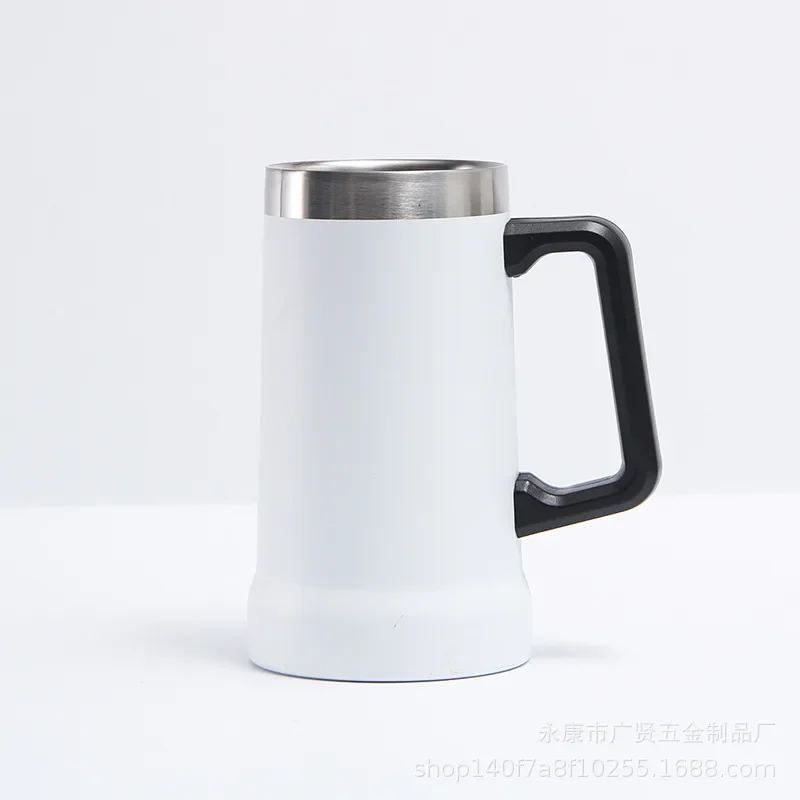 Goalone 560ml Beer Mug Stainless Steel Double Wall Beer Coffee Mug 20 Oz  Tumbler With Handle Vacuum Insulated Home Water Bottle - Mugs - AliExpress