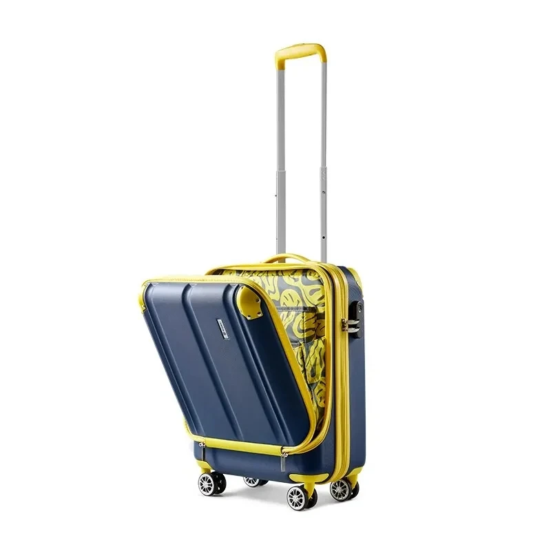 

20 inch Brand Carry Ons Suitcase Wheels Multifunction Business Rolling Luggage Spinner Password Laptop Travel Luggage