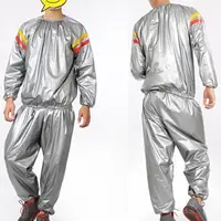 Combinaison de Sauna de Fitness complète pour femmes et hommes, combinaison de sueur rapide pour salle de sport, exercice de Fitness, entraînement-S à 3XL 2