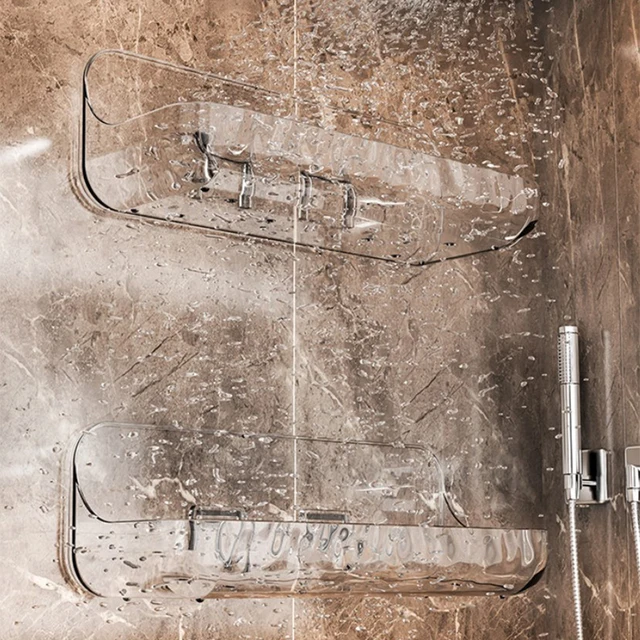 Acryli Bathroom Shelf No Drill Organizer Acryli Bathroom Shelf No Drill Organizer