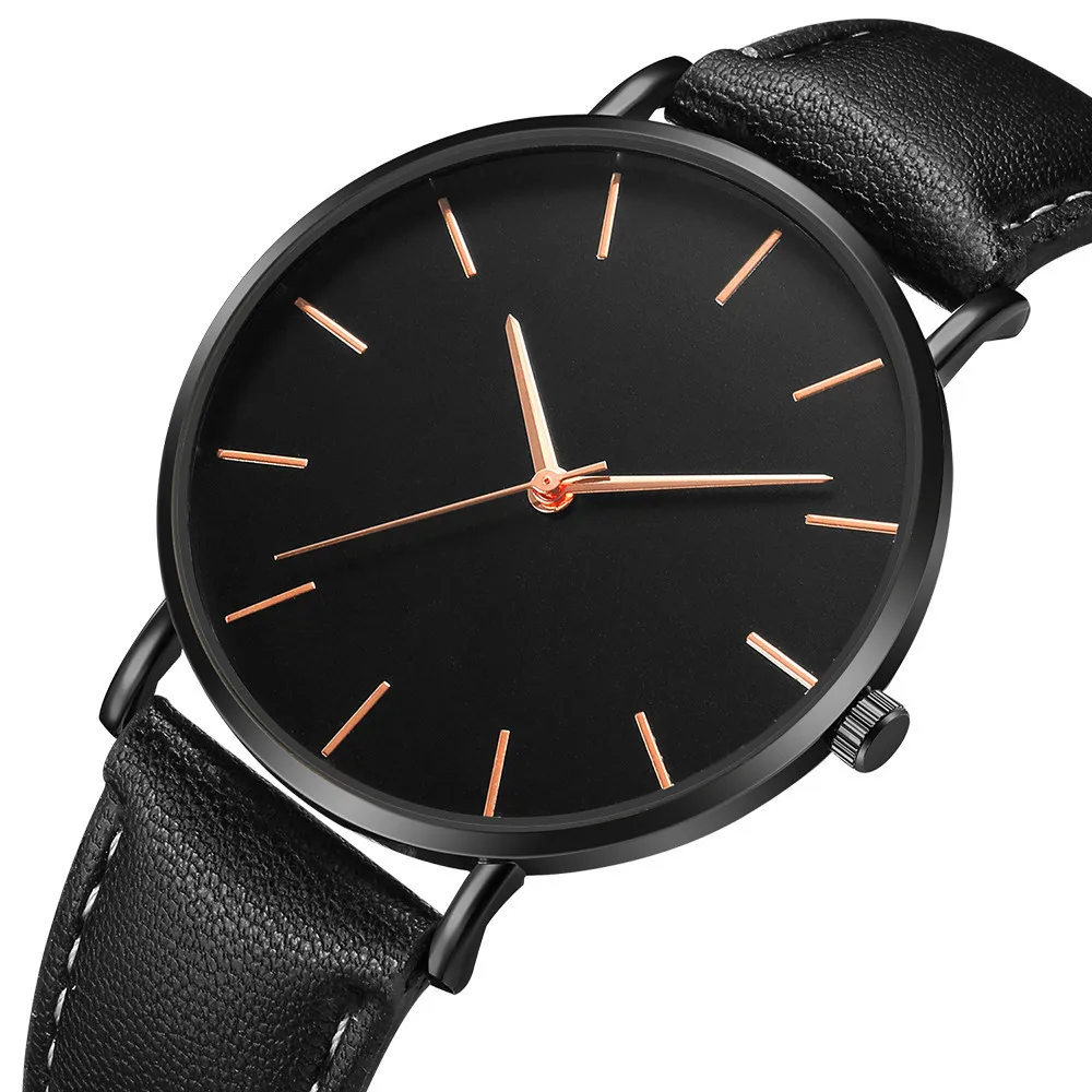 Simple Men's Watches Luxury Top Brand Analog Quartz Watch Fashion Ultra-thin Mesh Wristwatch Casual Men's Clock Erkek Kol Saati 3