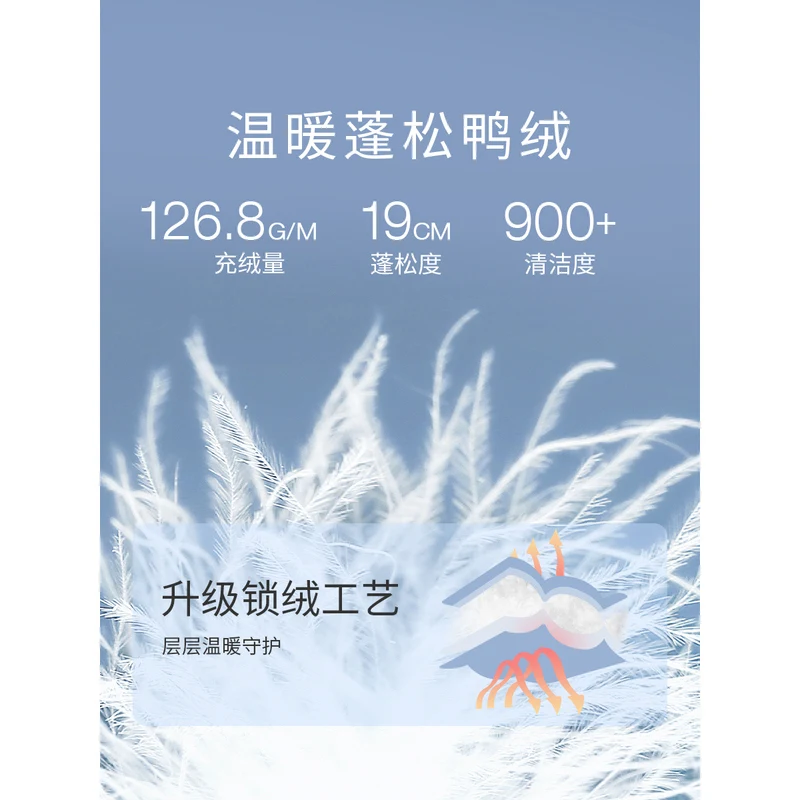 INMAN Women Down Jacket Winter Long Sleeves Stand Collar Loose 90% White Duck Down Coat Embroidery Casual All-match Outwear