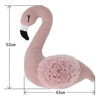 Newborn Baby Photography Props Floral Backdrop Cute Pink Flamingo Posing Doll Outfits Set Accessories Studio Shooting Photo Prop 4