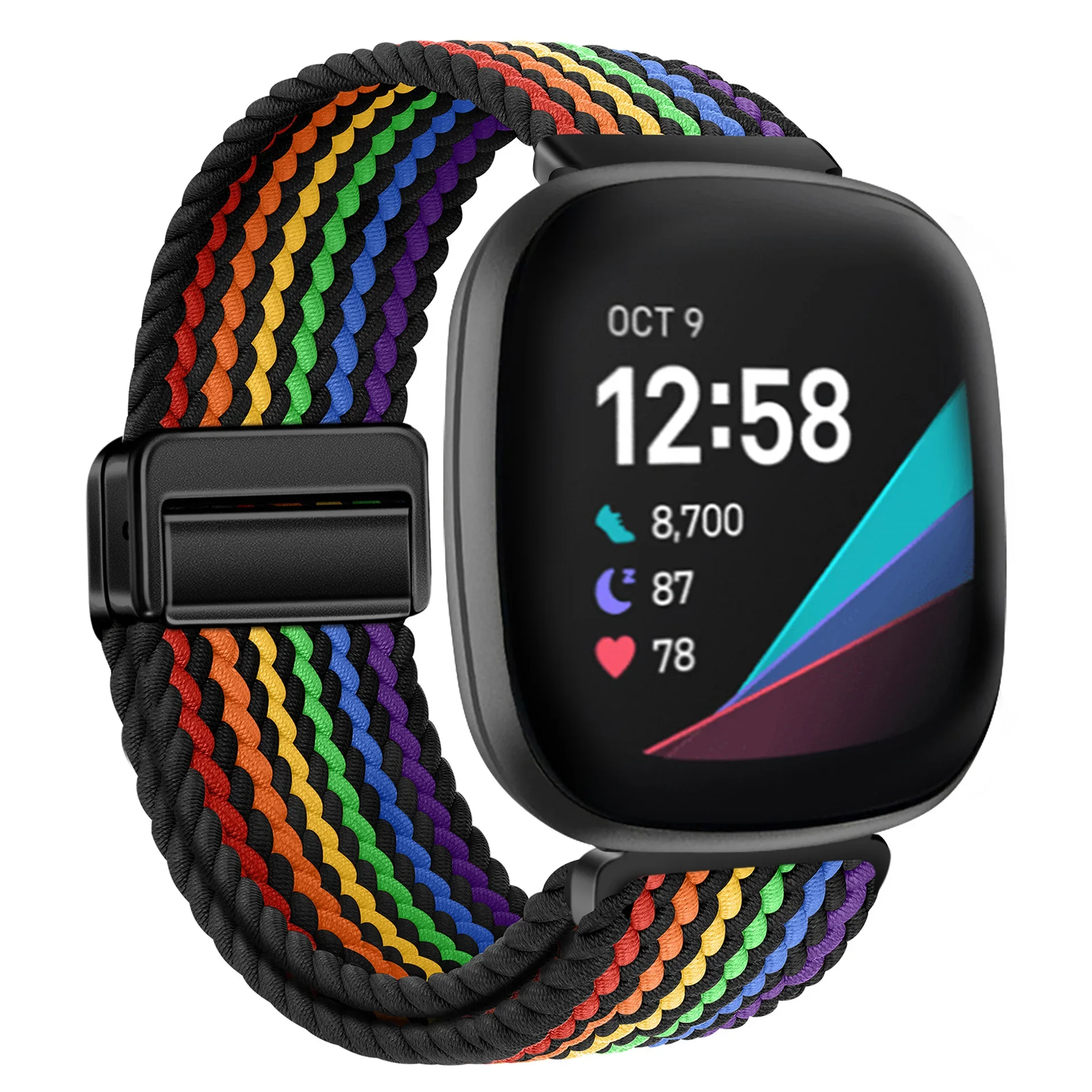 Breathable Nylon Loop Strap with Adjustable Magnetic Closure - Elastic Band