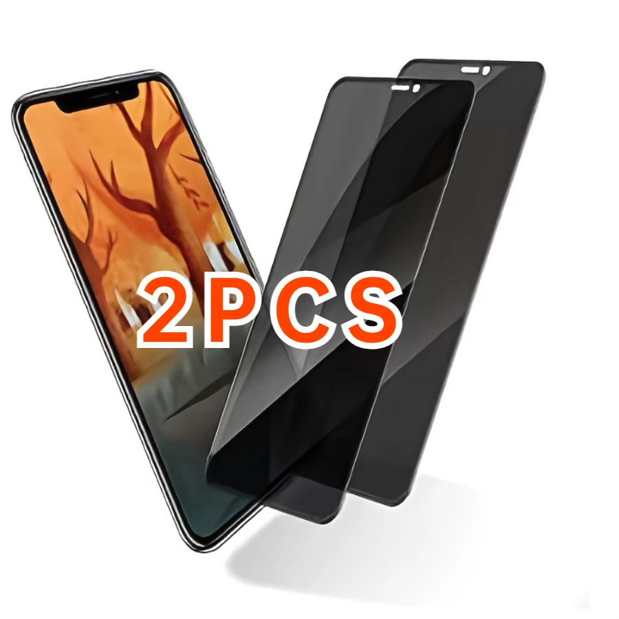 

2PCS [Anti-Peep] Tempered Glass For Iphone 11 12 13 14 Pro Max Privacy Screen Protector For 12 13 Mini Screen Protective